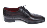 Paul Parkman Men's Hand-Painted Leather Captoe Oxfords in Bronze & Black