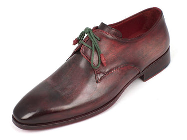 Paul Parkman Men's Hand-Painted Leather Derby Shoes in Mixed Color