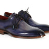 Paul Parkman Men's Hand-Painted Leather Derby Shoes in Blue & Navy in #color_