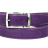 Paul Parkman Men's Hand-Painted Leather Belt in Purple