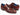 Paul Parkman Men's Hand-Painted, Handmade Lace-Up Casual Shoes in Brown