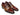 Paul Parkman Men's Hand-Painted Leather Captoe Oxfords in Camel & Red