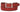 Paul Parkman Men's Croco-Embossed Calfskin Leather Belt in Reddish