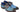 Paul Parkman Men's Hand-Painted Leather Derby Shoes in Blue & Brown