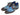 Paul Parkman Men's Hand-Painted Leather Derby Shoes in Blue & Brown