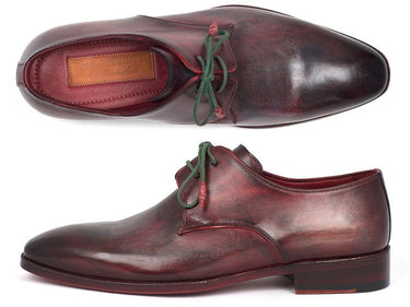 Paul Parkman Men's Hand-Painted Leather Derby Shoes in Mixed Color