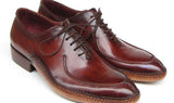 Paul Parkman Men's Side Handsewn Leather Split-toe Oxfords in Burgundy