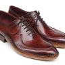 Paul Parkman Men's Side Handsewn Leather Split-toe Oxfords in Burgundy