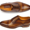Paul Parkman Men's Hand-Painted Leather Oxfords in Brown