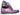 Paul Parkman Men's Hand-Painted Leather Wingtip Oxfords in Purple & Navy