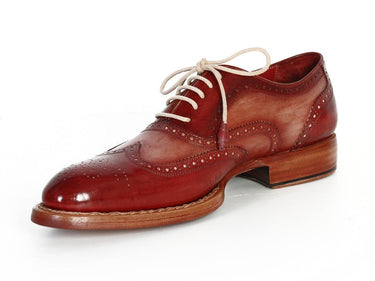 Paul Parkman Men's Wingtip Oxfords in Bordeaux & Camel