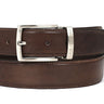 Paul Parkman Men's Hand-Painted Leather Belt in Brown