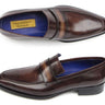 Paul Parkman Men's Hand-Painted Loafers in Bronze