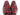 Paul Parkman Men's Side Handsewn Leather Captoe Oxfords in Red / Bordeaux in #color_