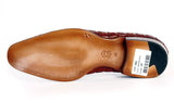Paul Parkman Men's Croco-Embossed Calfskin Tassel Loafers in Reddish Camel