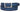 Paul Parkman Men's Hand-Painted Leather Belt in Dual Tone Blue & Turquoise