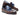 Paul Parkman Men's Leather Kiltie Tassel Loafers in Dark Brown & Navy in #color_