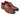Paul Parkman Men's Hand-Painted Leather Monkstraps in Brown & Camel
