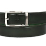 Paul Parkman Men's Hand-Painted Leather Belt in Dark Green