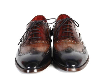 Paul Parkman Men's Wingtip Oxfords in Navy, Camel & Bordeaux