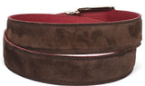 Pau Parkman Men's Suede Belt in Brown
