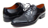 Paul Parkman Men's Hand-Painted Leather Captoe Oxfords in Black