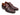 Paul Parkman Men's Croco-Embossed Leather Double Monkstraps in Brown & Bordeaux in #color_