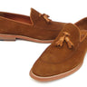 Paul Parkman Men's Suede Tassel Loafers in Tobacco in #color_