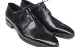 Paul Parkman Men's Ghillie Lacing Hand-Painted Leather Dress Shoes in Black