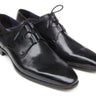 Paul Parkman Men's Ghillie Lacing Hand-Painted Leather Dress Shoes in Black