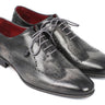 Paul Parkman Men's Hand-Painted Leather Wingtip Oxfords in Gray & Black