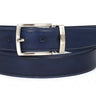 Paul Parkman Men's Hand-Painted Leather Belt in Navy