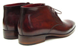 Paul Parkman Men's Leather Chukka Boots in Brown & Bordeaux