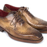 Paul Parkman Men's Goodyear Welted Wingtip Oxfords in Antique Olive in #color_