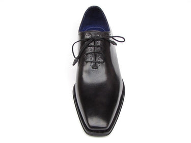 Paul Parkman Men's Wholecut Leather Oxfords in Black