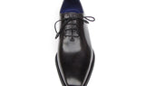 Paul Parkman Men's Wholecut Leather Oxfords in Black