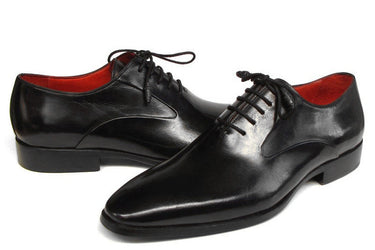 Paul Parkman Men's Leather Oxfords in Black