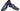 Paul Parkman Men's Hand-Painted Leather Loafers in Navy