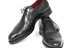 Paul Parkman Men's Goodyear Welted Wingtip Oxfords in Black