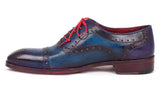 Paul Parkman Men's Captoe Oxfords in Blue & Parliament