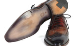 Paul Parkman Men's Wingtip Oxfords in Navy, Camel & Bordeaux