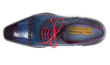 Paul Parkman Men's Captoe Oxfords in Blue & Parliament