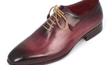 Paul Parkman Men's Wholecut Plain Toe Oxfords in Burgundy