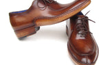 Paul Parkman Men's Side Handsewn Leather Split-toe Oxfords in Brown