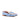 DapperFam Rialto in Blue / Ice / Med Brown Men's Linen & Italian Leather Monk Slipper in Blue / Ice / Med Brown
