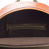 DapperFam Luxe Men's Back Pack in Cognac Painted Calf