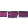 Paul Parkman Men's Perforated Leather Belt in Purple
