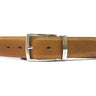 Paul Parkman Men's Perforated Leather Belt in Beige