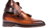 Paul Parkman Goodyear Welted Tassel Loafers in Brown