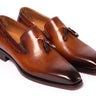 Paul Parkman Goodyear Welted Tassel Loafers in Brown